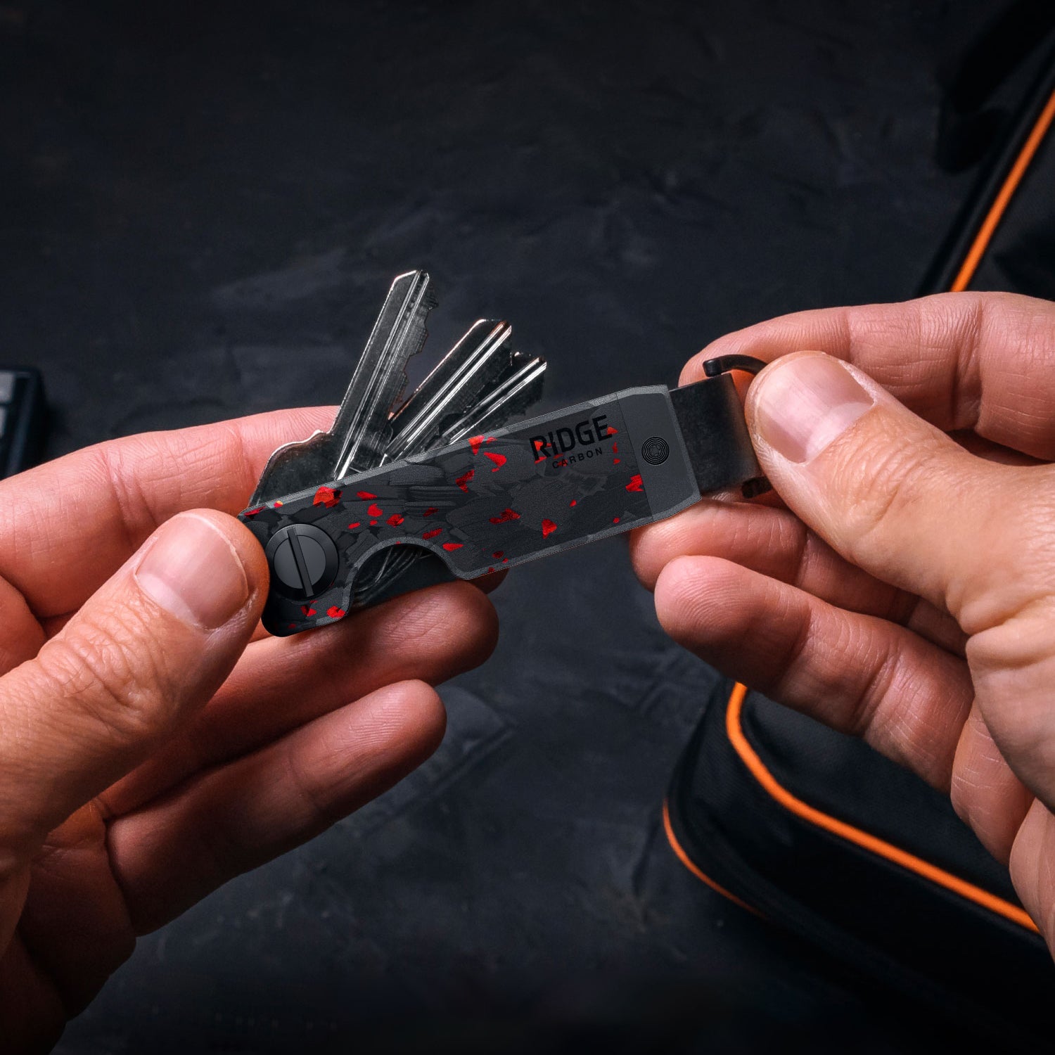 【新品未使用品】TheRidge Key Case Forged Ember Ember Key Case | Strong & Sleek | The Ridge - Ridge Global