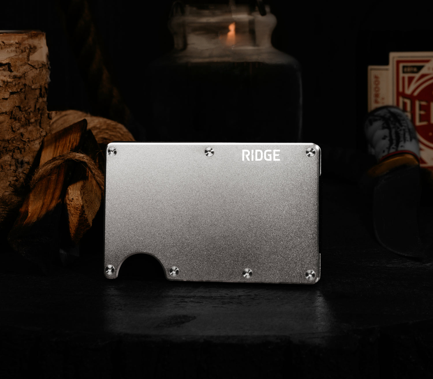 The Ridge Wallet ザ リッジ Titanium Stonewash Wallet - Strong & Durable | The Ridge